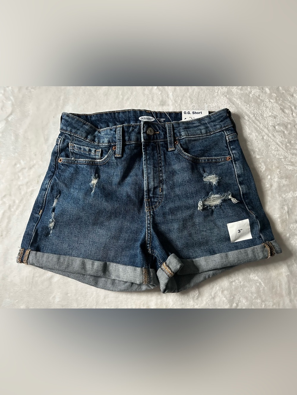 NWT Old Navy OG Short High Rise Distressed Shorts Women’s Size 4